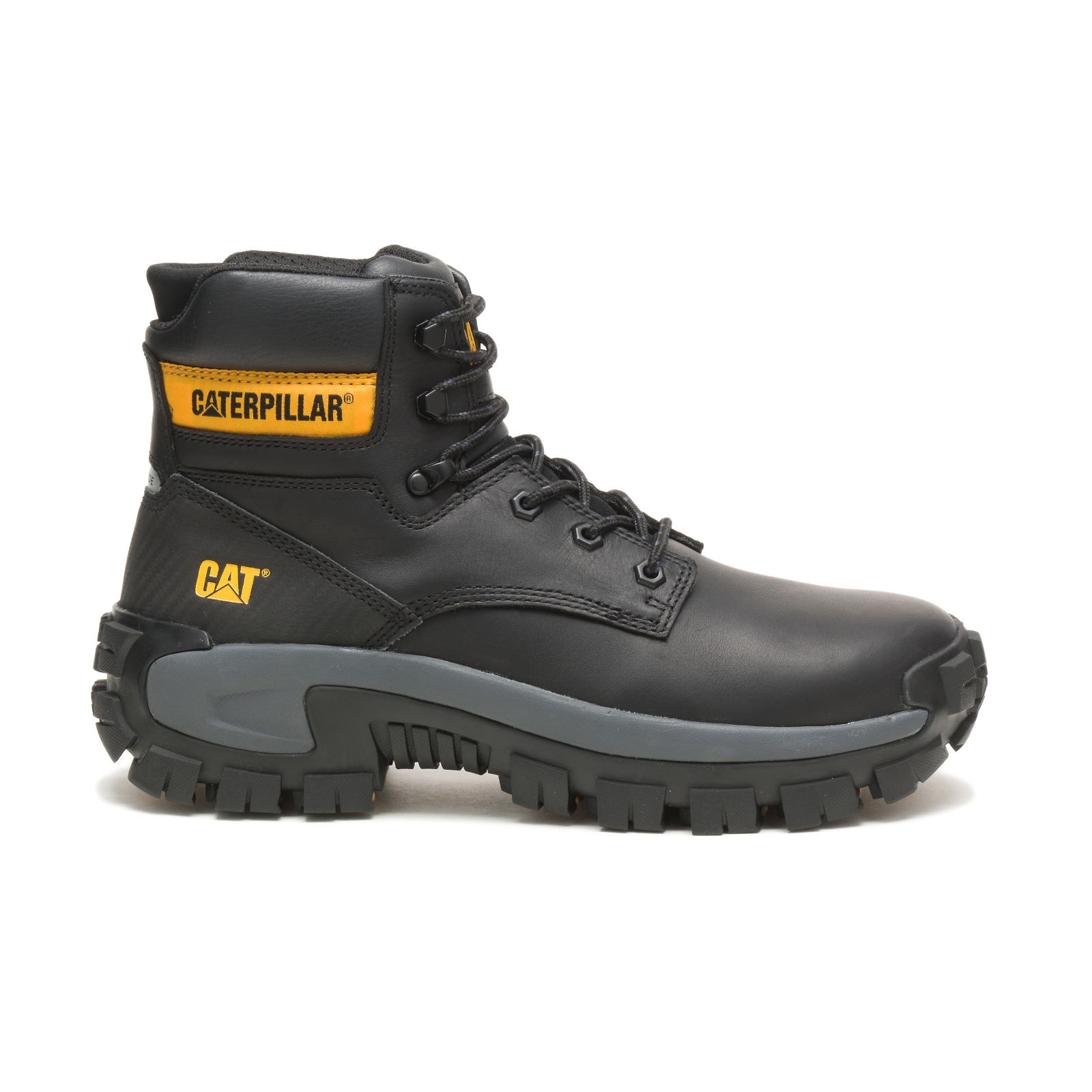 Caterpillar Invader Hi Steel Toe - Mens Steel Toe Boots - Black - NZ (396NBUGLQ)